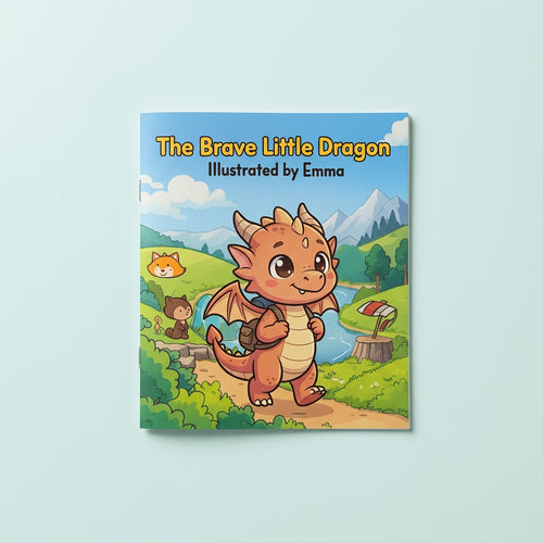 Digital storybook - The Brave Little Dragon stapled comic booklet, no figurine